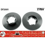 Kočni disk TRW DF2001