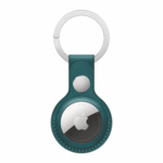 Apple AirTag Leather Key Ring Forest Green