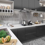 vidaXL Samoljepljive folije za namještaj 2 kom crne 500 x 90 cm PVC