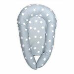 LORELLI NEST 3u1 Gnijezdo za bebu ili Jastuk za dojenje Blue Grey Mist (0+)