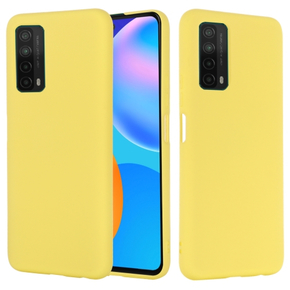 ZADNJA MASKA LIQUID SILICONE ZA HUAWEI P SMART 2021 YELLOW