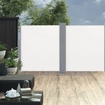 vidaXL Uvlačiva dvostruka bočna tenda za terasu 170 x 600 cm krem