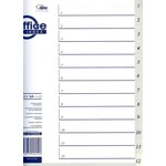 Pregradni registri A4+ PP 1-12, sivi
