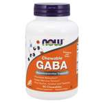 NOW Foods GABA Orange Flavour Chewable Tablets 90 tab.