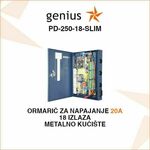 METALNI ORMARIĆ ZA NAPAJANJE 20A SA 18 IZLAZA PD-250-18-SLIM