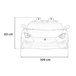 Licencirani auto na akumulator Lamborghini SVJ DRIFT XXL- dvosjed - sivi