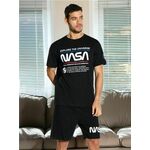 Sinsay - Komplet dvodijelne pidžame NASA crno SS 2025 181CC-99X
