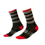 Čarape Oneal STRIPE black/gray/red 43-46 - 43-46