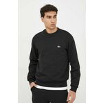 Dukserica Lacoste za muškarce, boja: crna, glatka, SH9608-132