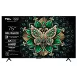TV TCL 75C6K 75" 4K UHD, mini LED, Smart TV, 75C6K