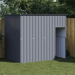 vidaXL Kućica za pse s krovom antracit 214x153x181 cm pocinčani čelik