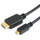 SBOX kabel HDMI - MICRO HDMI 1.4 M/M 2m; Brand: WireTech; Model: ; PartNo: HDMI-MICRO; wire-hdmi-micro Namjena HDMI KABEL - MICRO HDMI M/M 2M Duljina 2m Ostalo Vrlo visoka čistoća materijala Vanjski promjer kabla 7.5 mm Konektori: 24K...