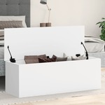 vidaXL Kutija za pohranu bijela 102 x 35 x 35 cm od konstruiranog drva