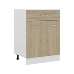vidaXL Donji ladičar boja hrasta 60 x 46 x 81,5 cm konstruirano drvo