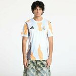 Dres adidas Real Madrid 24/25 Pre-Match Jersey White/ Crew Orange/ Charcoal/ Glow Blue XL