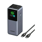 Prijenosno napajanje powerbank UGREEN, 12.000 mAh, Fast Charging do 100W, USB-C, Power Delivery 3.0, sivi