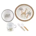 Jané set za hranjenje od 5 dijelova, Wild Animals