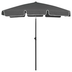 vidaXL Suncobran za plažu antracit 180 x 120 cm