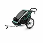 Thule Chariot Lite zeleno/crna dječja kolica za jedno dijete