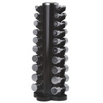 Komplet kromiranih bučica 1-10 kg s nosačem