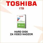 Toshiba HDWV110UZSVA HDD, 1TB, SATA, SATA3, 64MB Cache, 3.5"