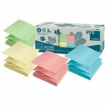 BLOK SAMOLJEPLJIV "Z" 75X75MM 12X100L NATURE GLOBAL NOTES BOX SORTO