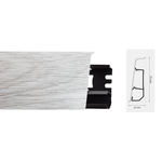 Lajsna za laminat ARBITON PVC Indo duljina 2,5m - visina 70mm - 25 girona chesnut