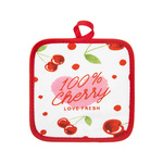 Edoti Table mat Cherry 18x18 bijela, roze, crvena