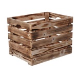 AtmoWood Drvena gajba od paljenog drveta 40 x 30 x 30 cm