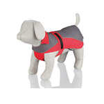 Kabanica za Pse - Trixie Lorient - Crveno/Siva - M - 45 cm