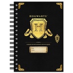 BLUE SKY HARRY POTTER A5 WIRO NOTEBOOK - HOGWARTS SHIELD