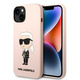 Karl Lagerfeld KLHMP14SSNIKBCP Apple iPhone 14 hardcase pink Silicone Ikonik Magsafe