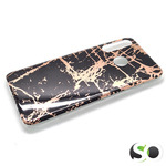 Silikonska maskica za Huawei P30 Lite Marble Crno zlatna