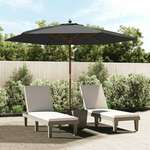 vidaXL Vrtni suncobran s drvenim stupom antracit 299 x 240 cm