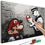 Slika za samostalno slikanje - Mario (Banksy) 60x40