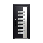 PVC ulazna vrata SAMOPEV LUXY 70 100x210 INOX L ANTRACIT