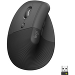 Logitech Lift LEFT Vertikalna Ergonomična Miš, grafitna