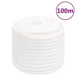 vidaXL Brodski konop svjetlobijeli 16 mm 100 m od polipropilena