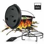 Klarstein Guernsey, premium lonac od lijevanog željeza, 12.0 BBQ lonac, lijevano željezo, veličina XL/12 qt/13,6 L