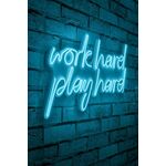 Ukrasna plastična LED rasvjeta, Work Hard Play Hard - Blue