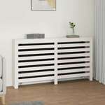 vidaXL Pokrov za radijator bijeli 153 x 19 x 84 cm masivna borovina