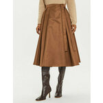 Weekend Max Mara Trapez suknja Tema 2425106082 Smeđa Regular Fit