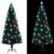 vidaXL Umjetno božićno drvce sa stalkom LED 210 cm optička vlakna