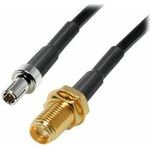 Transmedia Pigtail adapter TS9 plug to SMA socket