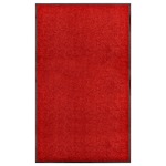 vidaXL Otirač perivi crveni 90 x 150 cm