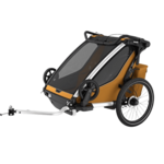 Thule Chariot Sport 2 Double prikolica za bicikle, prirodno zlato