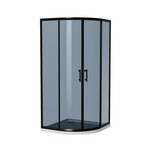 Tuš kabina STIL S131G polukružna Blue/Grey 90x90x195 cm