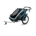 Thule Chariot Cross 2 plava dječja kolica za dvoje djece