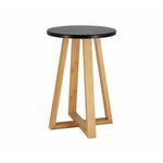 TENDANCE stolica , MDF, sa nogama od bambusa, crna