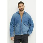 Traper jakna Pepe Jeans EMMETT AZURE za muškarce, za prijelazno razdoblje, oversize, PM403072